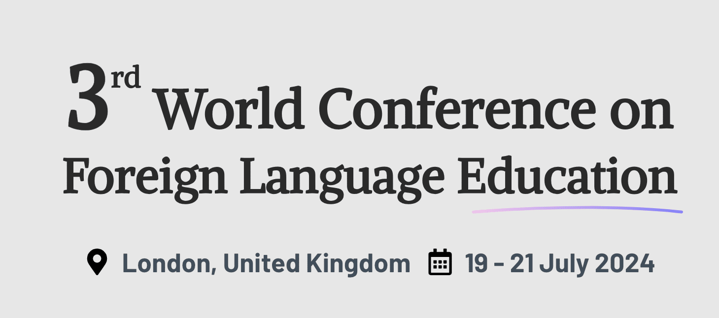 3rd World Conference on Foreign Language Education